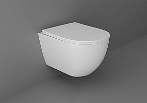 Унитаз подвесной Aquatek Европа AQ1900-00 белый, с крышкой микролифт, безободковый купить в интернет-магазине Sanbest