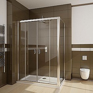 Душевой уголок Ravak Blix BLDP4+BLPS 190х100 профиль хром блестящий/стекло прозрачное купить в интернет-магазине Sanbest