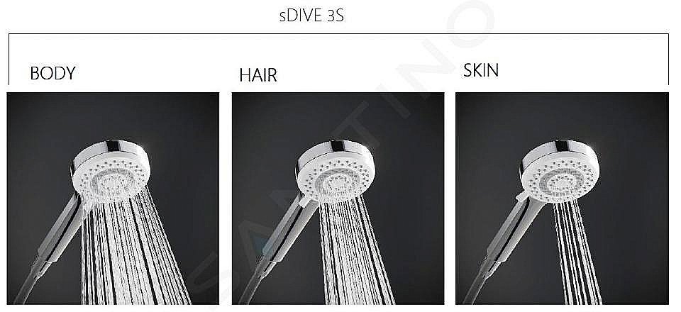 Душевой гарнитур Kludi Dive 6863005-00 хром купить в интернет-магазине сантехники Sanbest