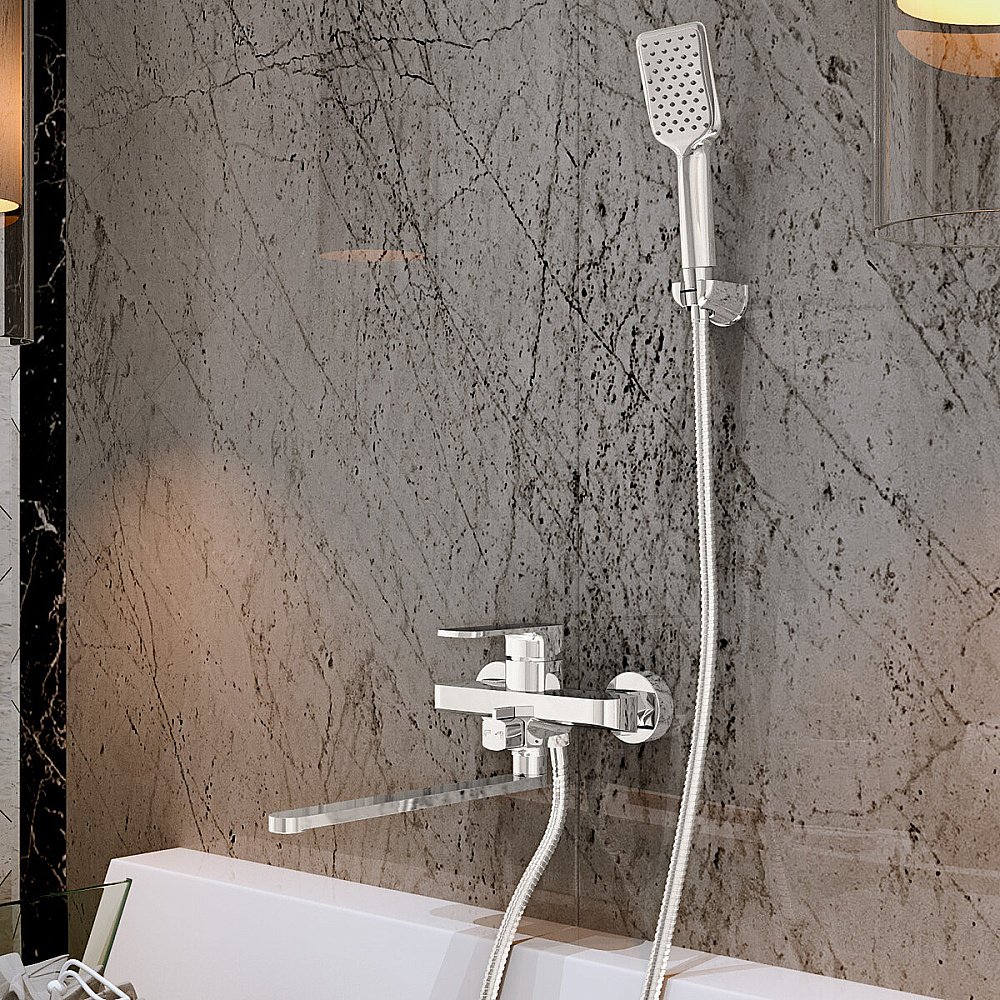 Смеситель для ванны Elghansa Heffen 5352520 хром купить в интернет-магазине сантехники Sanbest