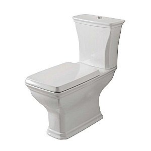 Унитаз напольный Artceram CIVITAS CIV004 01 00 белый/хром купить в интернет-магазине Sanbest