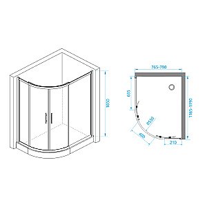 Душевая система RGW Shower Panels SP-6143-01 50140801-01 хром купить в интернет-магазине сантехники Sanbest