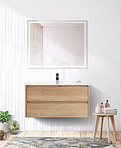 Тумба с раковиной BelBagno KRAFT 80 2C-SO/BB800ETL Rovere Nebrasca Nature для ванной в интернет-магазине Sanbest