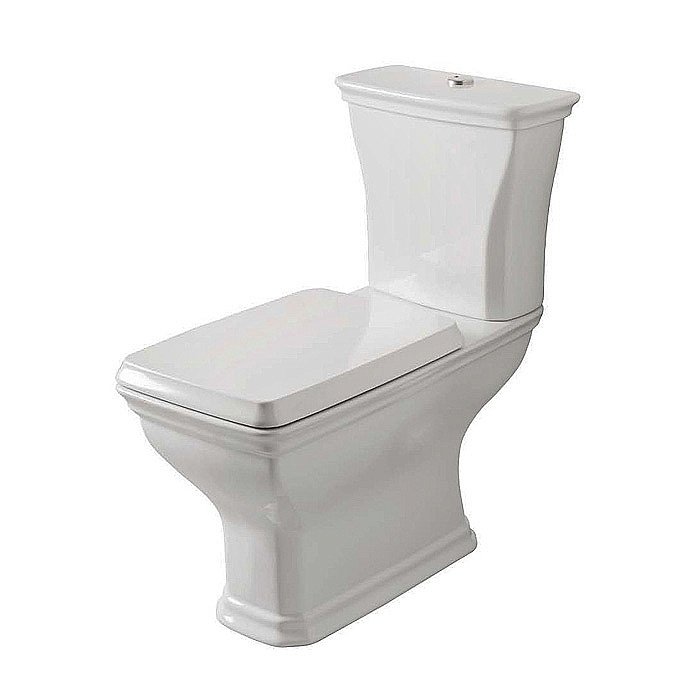 Унитаз напольный Artceram CIVITAS CIV004 01 00 белый/хром купить в интернет-магазине Sanbest