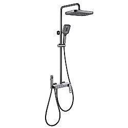 Душевая система Black&White Universe UK5012MG оружейная сталь купить в интернет-магазине сантехники Sanbest