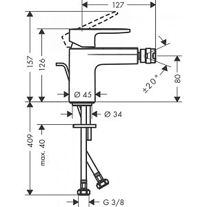 Смеситель Hansgrohe Vernis Blend 71210670 купить в интернет-магазине сантехники Sanbest