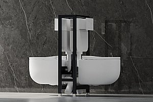 Инсталляция для унитаза ABBER AC0106 двойная купить в интернет-магазине сантехники Sanbest