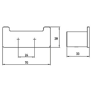 Крючок двойной Emco LOFT 57513302 купить в интернет-магазине сантехники Sanbest