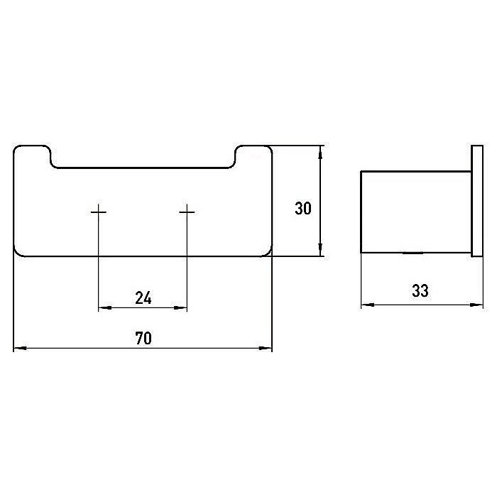 Крючок двойной Emco LOFT 57513302 купить в интернет-магазине сантехники Sanbest
