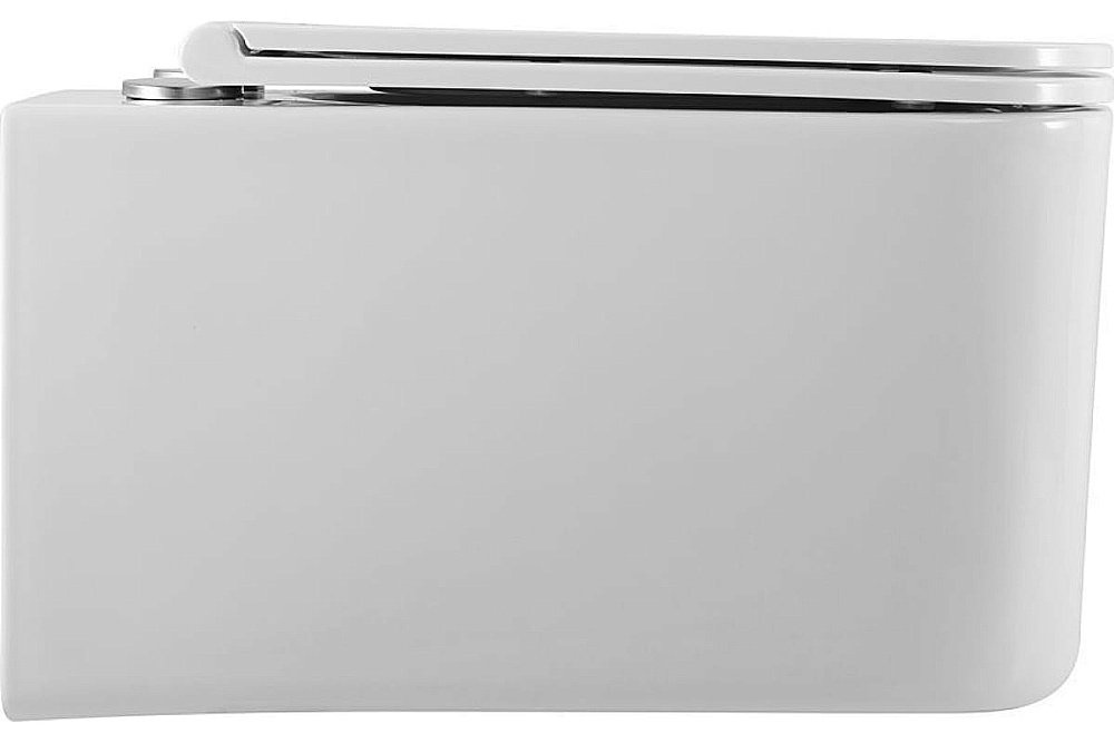 Унитаз подвесной Art&Max LATINA AM215CHR/SC белый, с сиденьем микролифт, безободковый купить в интернет-магазине Sanbest