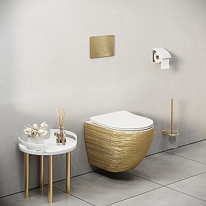 Кнопка для инсталляции Grossman Style 700.K31.05.32M.32M золото сатиновое купить в интернет-магазине сантехники Sanbest