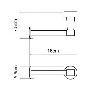 Держатель туалетной бумаги WasserKRAFT Isen К-4096 купить в интернет-магазине сантехники Sanbest