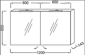 Зеркальный шкаф Jacob Delafon ODEON UP EB798 120 светло-коричневый купить в интернет-магазине сантехники Sanbest