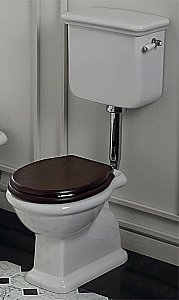 Унитаз SIMAS Lante LA02 с боковой ручкой хром, белый купить в интернет-магазине Sanbest