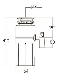 Измельчитель отходов Paulmark INTENSO PRO I-PRO 1000 купить в интернет-магазине сантехники Sanbest