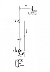 Душевая система Orange Otto M22-811cr хром купить в интернет-магазине сантехники Sanbest