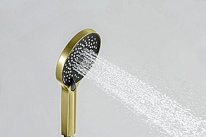 Душевой гарнитур Aquatek Лугано AQ2035BG золото шлифованное купить в интернет-магазине сантехники Sanbest