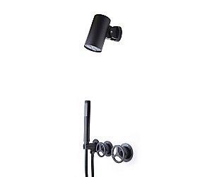 Душевая система Bronze de Luxe LIBERTY 5011B-S черный матовый купить в интернет-магазине сантехники Sanbest