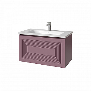 Тумба с раковиной Caprigo Modo-Quarta 80 с интегрированной ручкой, цвет на выбор/эмаль для ванной в интернет-магазине Sanbest