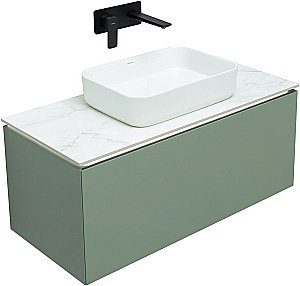 Тумба с раковиной Allen Brau Infinity 100 1.21004.CGM олива матовый для ванной в интернет-магазине Sanbest