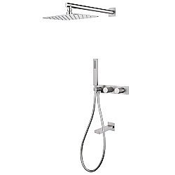 Душевая система ABBER Rund AF8717SP сатин купить в интернет-магазине сантехники Sanbest