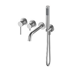 Смеитель для ванны Oliveeka Y OL-889017-BN никель брашированный купить в интернет-магазине сантехники Sanbest