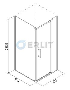 Душевой уголок Erlit Comfort ER 10109H 90x90 купить в интернет-магазине Sanbest