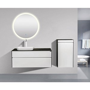 Мебель для ванной Black&White UNIVERSE 907U1000 100 белый/lauren gold для ванной в интернет-магазине Sanbest