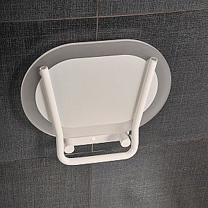 Сиденье для душа Ravak Chrome CLEAR/WHITE купить в интернет-магазине сантехники Sanbest