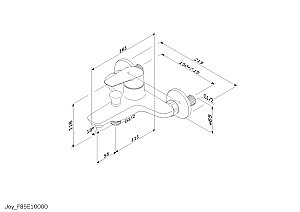 Смеситель для ванны AM.PM X-JOY F85E10000 купить в интернет-магазине сантехники Sanbest