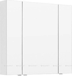 Зеркальный шкаф Aquanet Алвита 90 белый купить в интернет-магазине сантехники Sanbest