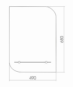 Зеркало MIXLINE Каприз-Люкс 525014 49 в ванную от интернет-магазине сантехники Sanbest