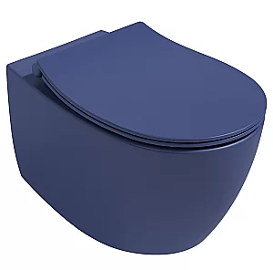 Унитаз подвесной Isvea Sentimenti Neo 10AR02010SV-2Z синий матовый, безободковый купить в интернет-магазине Sanbest
