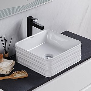 Раковина накладная Belbagno 39,5 BB1421 белая купить в интернет-магазине Sanbest