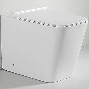 Унитаз приставной beWash Kraft BKFSR005560 белый глянцевый, безободковый, с крышкой микролифт купить в интернет-магазине Sanbest