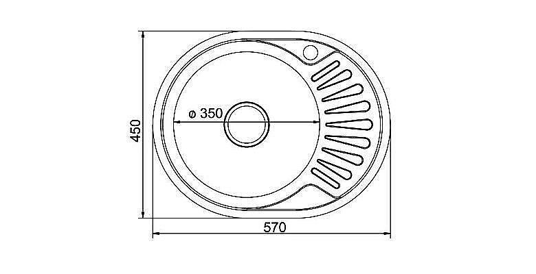 Мойка кухонная MIXLINE ML 533711 хром купить в интернет-магазине сантехники Sanbest
