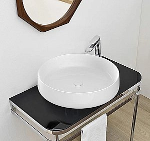 Раковина накладная Artceram Cognac 48 COL002 01 00 bi белая купить в интернет-магазине Sanbest