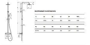 Душевая система Excellent Round 107 хром купить в интернет-магазине сантехники Sanbest