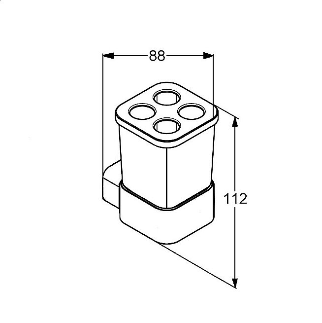 Стакан Kludi E2 4998205 купить в интернет-магазине сантехники Sanbest