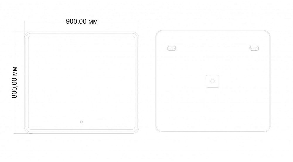 Зеркало Art&Max VITA AM-Vit-900-800-DS-F в ванную от интернет-магазине сантехники Sanbest