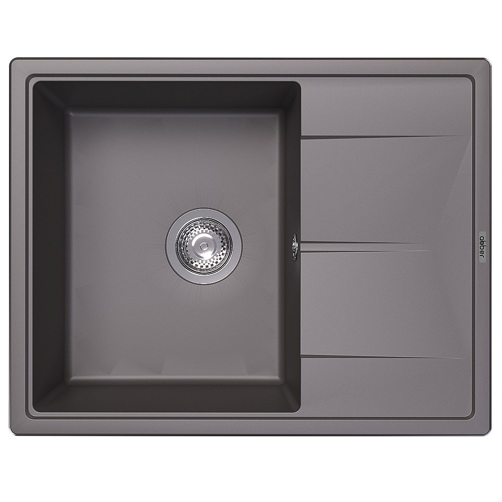 Кухонная мойка Abber Quarz 65х51 AQ2903G серая матовая купить в интернет-магазине сантехники Sanbest