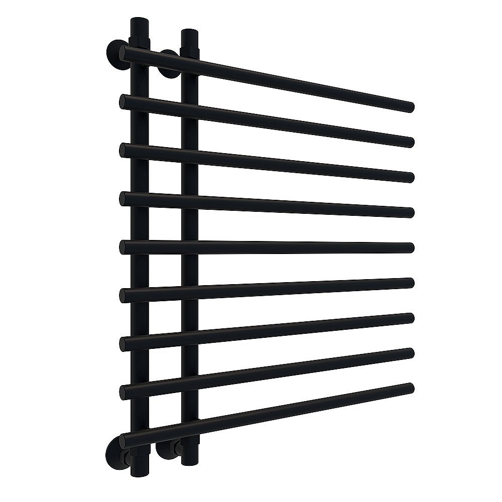 Полотенцесушитель водяной Veconi Tufo T801070B черный купить в интернет-магазине сантехники Sanbest