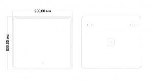 Зеркало Art&Max VITA AM-Vit-900-800-DS-F в ванную от интернет-магазине сантехники Sanbest