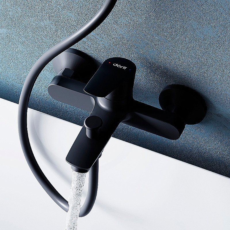 Смеситель для ванны Dorff Prime New D4011022 черный матовый купить в интернет-магазине сантехники Sanbest