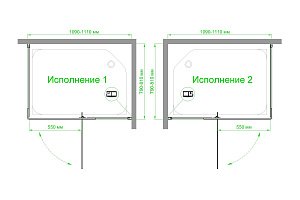 Душевой уголок Royal Bath HPVD RB8110HPVD-C-BL 110х80 матовое стекло/черный профиль купить в интернет-магазине Sanbest