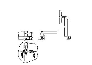 Душевая система Boheme Uno 464-B купить в интернет-магазине сантехники Sanbest