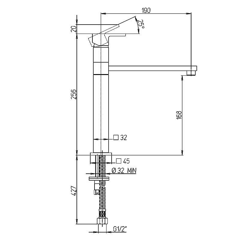 Смеситель для кухни PAINI Dax-R 84CR579RSKM хром купить в интернет-магазине сантехники Sanbest