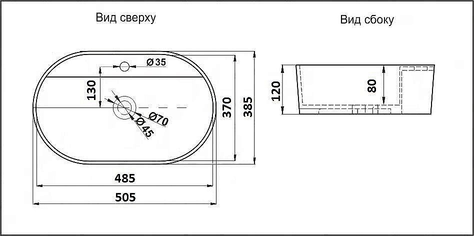 Раковина накладная CeramaLux NC 50,5 78239XMHL-4 голубая купить в интернет-магазине Sanbest