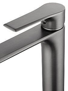 Смеситель для раковины высокий WONZON & WOGHAND BRILLIANT WW-88019079-BGM темный графит купить в интернет-магазине сантехники Sanbest