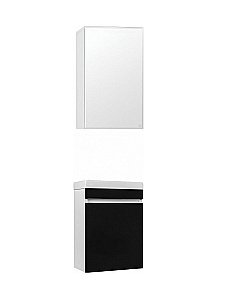 Тумба с раковиной Style Line Compact 40 черная для ванной в интернет-магазине Sanbest